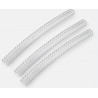 Paso 3.1 - 11mm  Blanco Carta Anillo Doble O 100 Tiras De 34 Aros