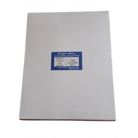 Bolsillo de Laminación Oficio 23x34 cm 100 unidades